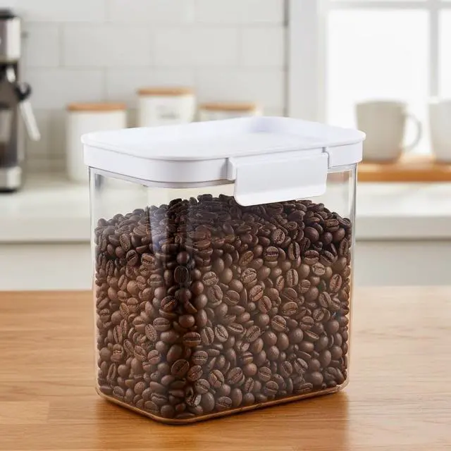 Alt view image 2 of 7 - Mainstays Medium Rectangular Pantry Storage Canister, Kitchen Food Storage Container for Pantry and Cabinet Organization