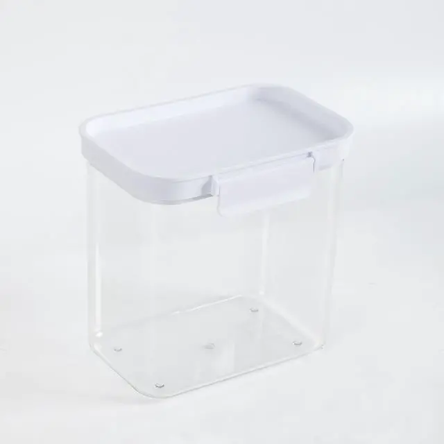 Alt view image 7 of 7 - Mainstays Medium Rectangular Pantry Storage Canister, Kitchen Food Storage Container for Pantry and Cabinet Organization