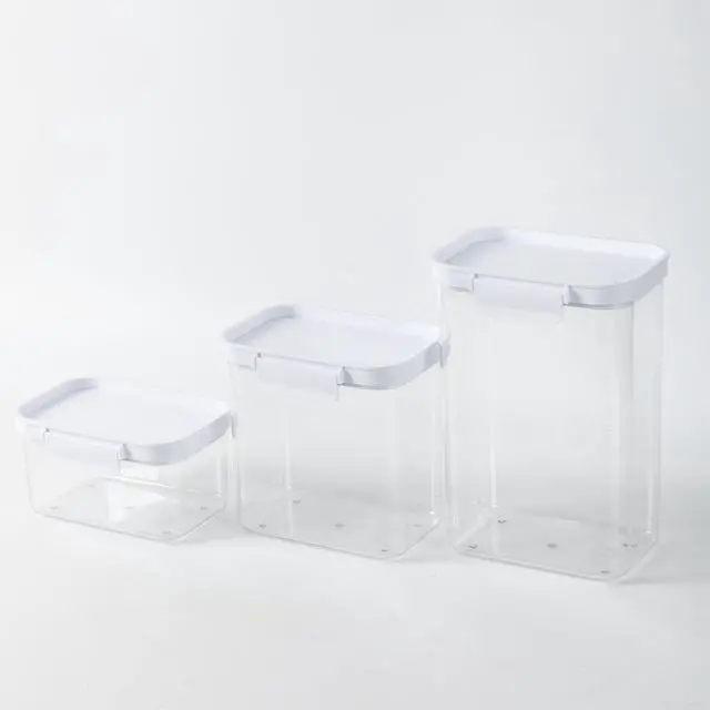 Alt view image 5 of 7 - Mainstays Medium Rectangular Pantry Storage Canister, Kitchen Food Storage Container for Pantry and Cabinet Organization