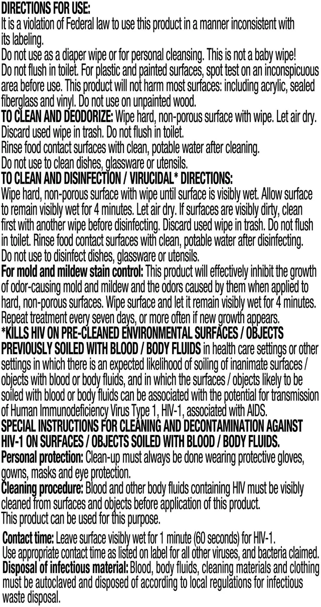 Alt view image 6 of 7 - Great Value Disinfecting Wipes, Fresh Scent, 75 Count