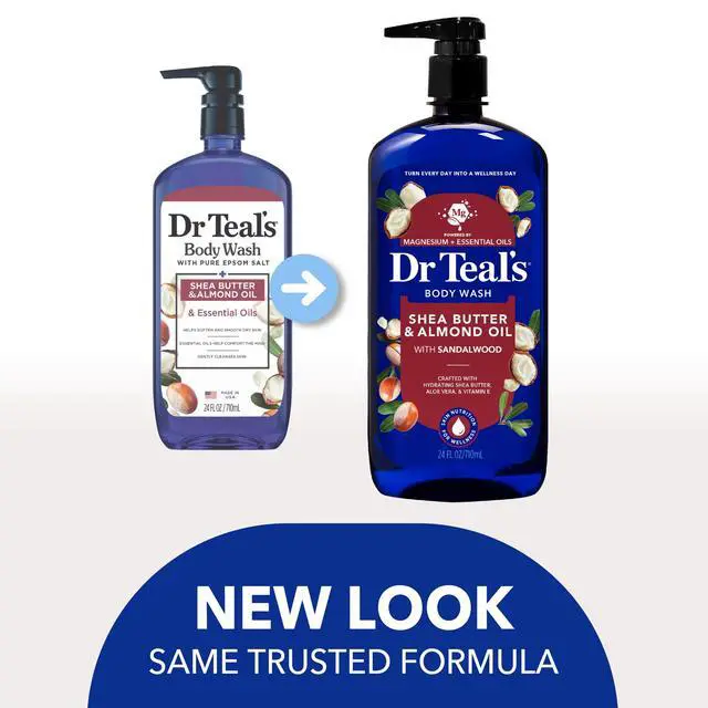 Alt view image 4 of 7 - Dr Teals Body Wash with Shea Butter & Almond and Pure Epsom Salt, 24 fl oz
