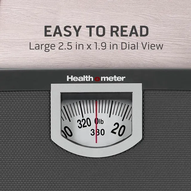 Alt view image 2 of 4 - Health o Meter Compact Dial Bathroom Scale, 330lb Capacity, Sturdy Metal Platform