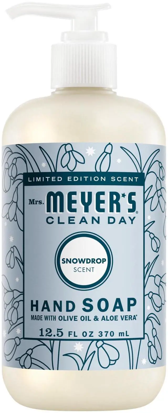 Main image of Mrs. Meyer's Clean Day Hand Soap, Snowdrop Scent, 12.5Fl Oz