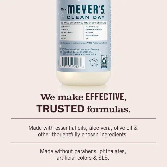 Alt view image 4 of 4 - Mrs. Meyer's Clean Day Hand Soap, Snowdrop Scent, 12.5Fl Oz