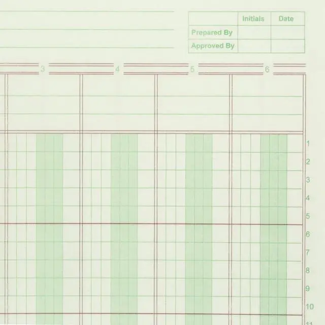 Alt view image 3 of 6 - Norcom Columnar Ledger Pad 6 Columns 8.5" x 11" Letter Size 50 Sheets