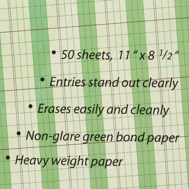 Alt view image 6 of 6 - Norcom Columnar Ledger Pad 6 Columns 8.5" x 11" Letter Size 50 Sheets
