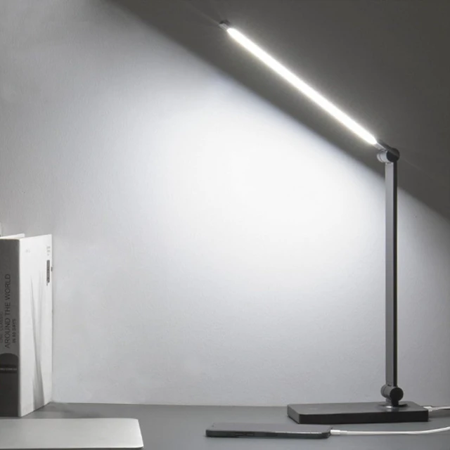 Main image of DWEPTU Rechargeable Desk Lamp, Adjustable, 3 Brightness Levels, USB Charging Port
