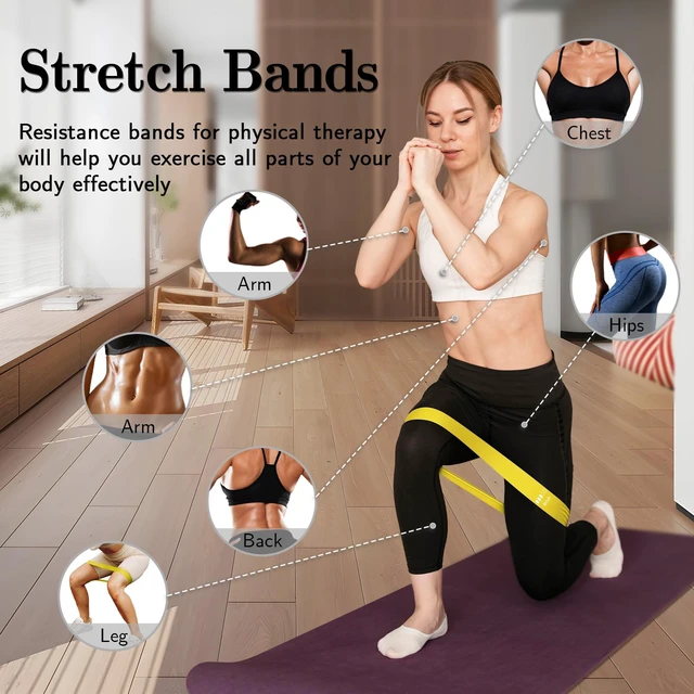 Alt view image 6 of 6 - 5-Level Elasticity Resistance Bands for Exercise