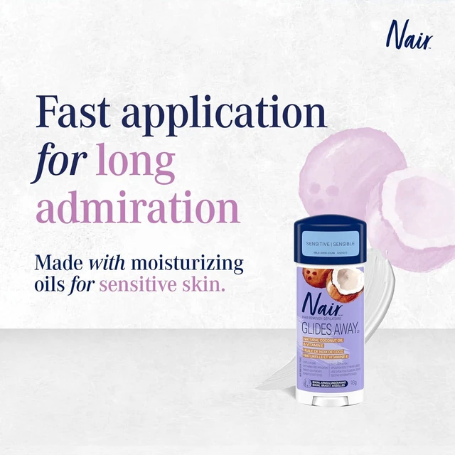 Alt view image 2 of 6 - Nair Glide On Hair Removal Cream Sensitive Formula 3.6oz