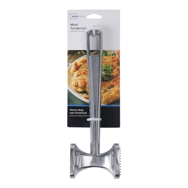 Alt view image 4 of 5 - Mainstays Aluminum Meat Tenderizer Mallet, Silver