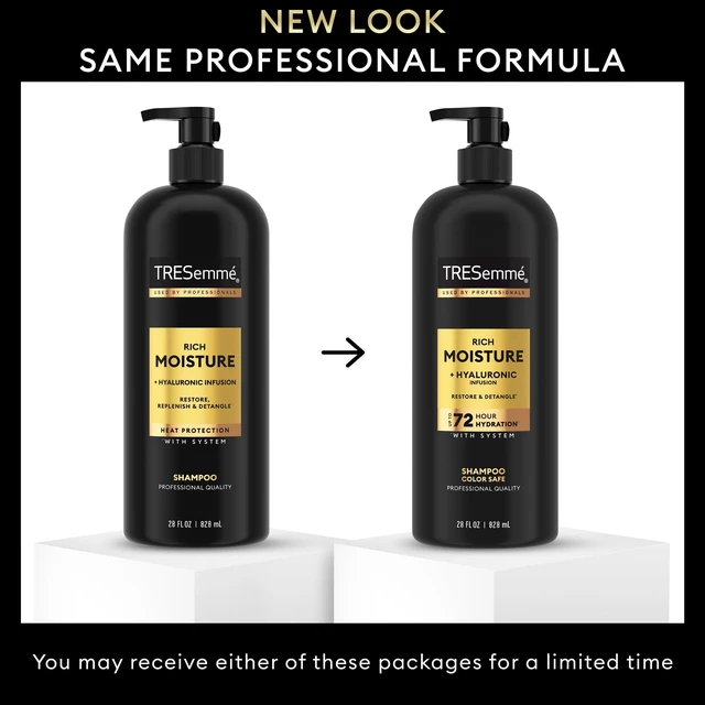 Alt view image 4 of 6 - TRESemm Shampoo Up to 72H Hydration for Dry Hair, Hyaluronic Infusion Hair Care to Restore & Replenish, 28 fl oz