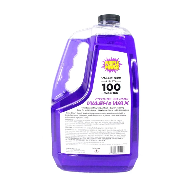 Alt view image 2 of 3 - Purple Power 100 oz Wash & Wax Automotive Cleaner with Carnauba Wax