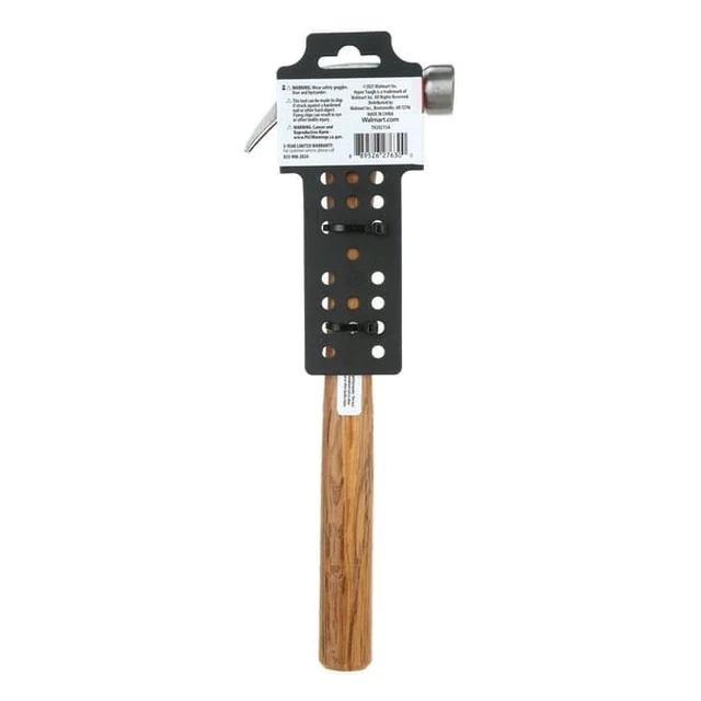 Alt view image 4 of 4 - Hyper Tough 7oz Wood Handle Claw Hammer with Smooth Face