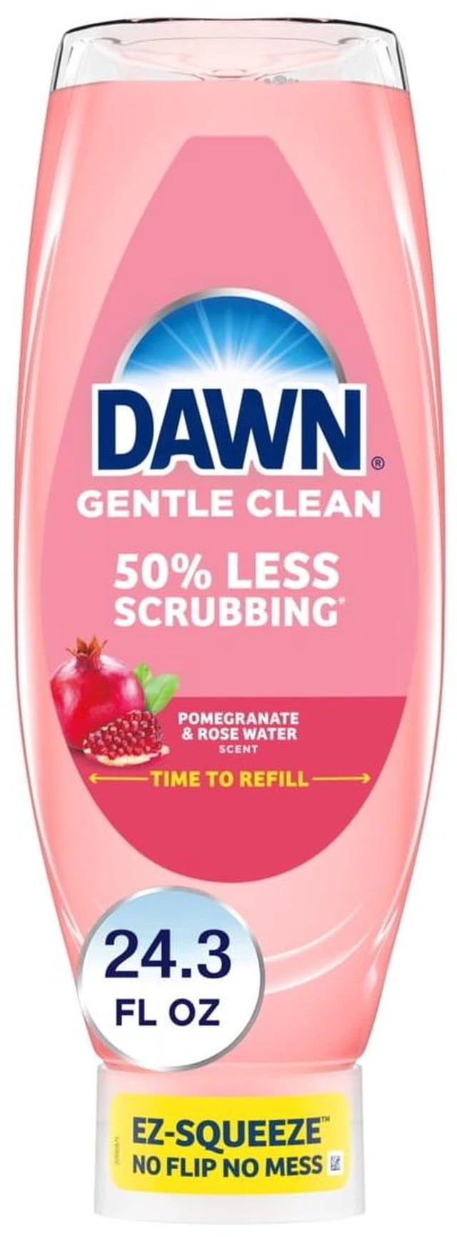 Main image of Dawn Gentle Clean EZ-Squeeze Dish Soap, Pomegranate & Rose Water, 24.3oz