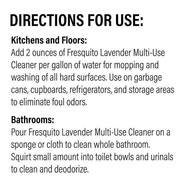 Alt view image 2 of 4 - Fresquito 128oz Lavender Scented Multi-Use Cleaner