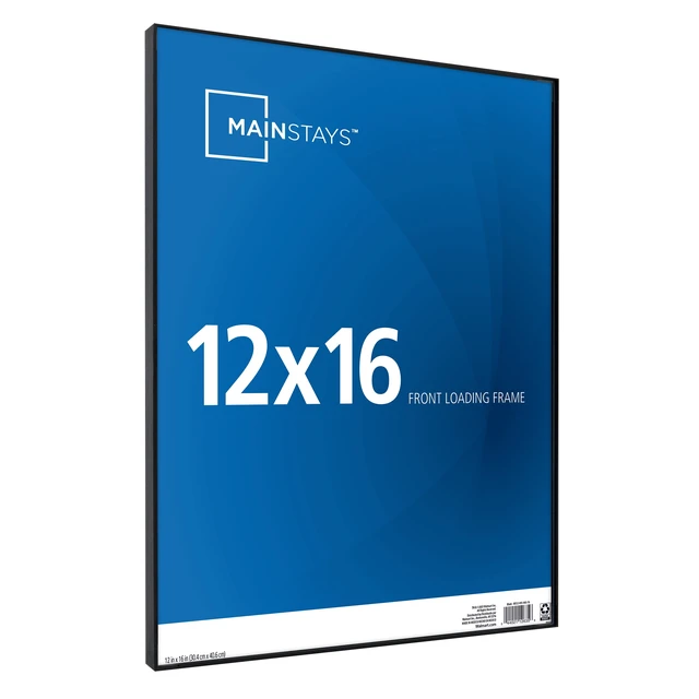 Alt view image 3 of 5 - Mainstays 12x16 Front-Loading Picture Frame, Black, Set of 3