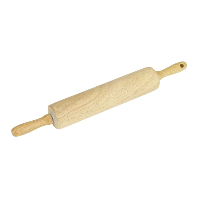 Alt view image 6 of 7 - GoodCook Wood Barrel Rolling Pin, 10" x 2", Water-Resistant, 1 Piece