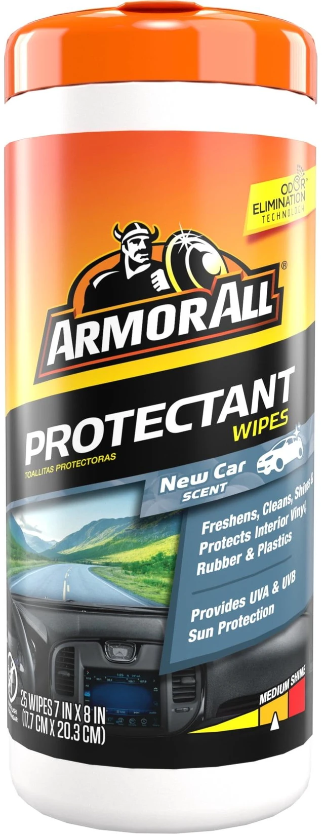 Main image of Armor All Car Interior Protectant Wipes, New Car Scent, 25 Count