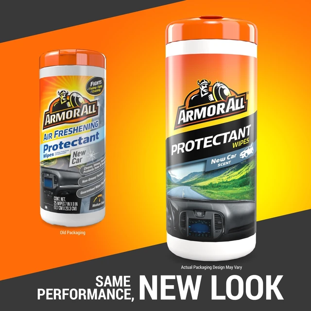 Alt view image 4 of 5 - Armor All Car Interior Protectant Wipes, New Car Scent, 25 Count