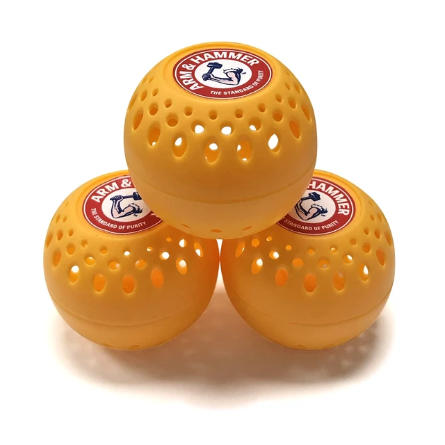 Alt view image 4 of 5 - Arm & Hammer OdorBusterz Odor Eliminator Balls, Clean Burst, 3 Count - Baking Soda Odor Control for Closets, Drawers, Hampers & Small Spaces