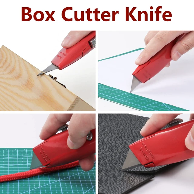Alt view image 3 of 6 - DIYSELF 2 Pack Retractable Utility Knife Box Cutter PVC Pipe Cutter