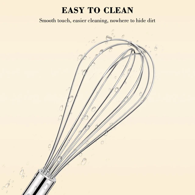 Alt view image 3 of 6 - NileHome 3-Pack Stainless Steel Whisk Set, Kitchen Utensils for Cooking