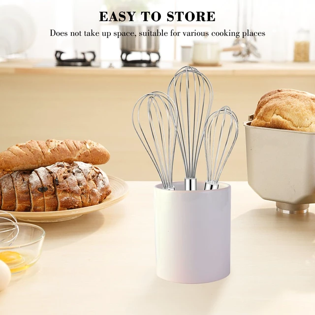 Alt view image 6 of 6 - NileHome 3-Pack Stainless Steel Whisk Set, Kitchen Utensils for Cooking