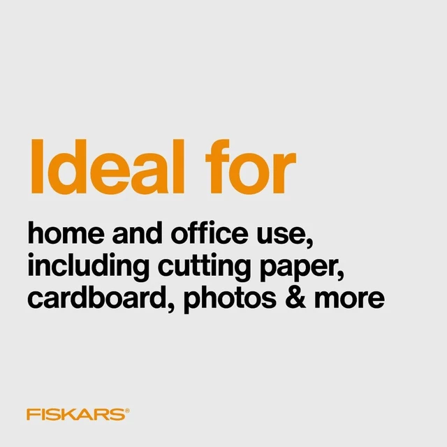 Alt view image 4 of 6 - Fiskars 8" SoftGrip Everyday All Purpose Scissors, Office and Crafts, Grey