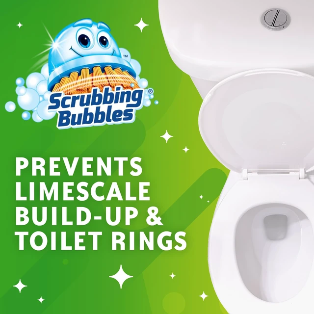 Alt view image 2 of 6 - Scrubbing Bubbles Fresh Gel Automatic Toilet Bowl Cleaner, Rainshower, 6Count