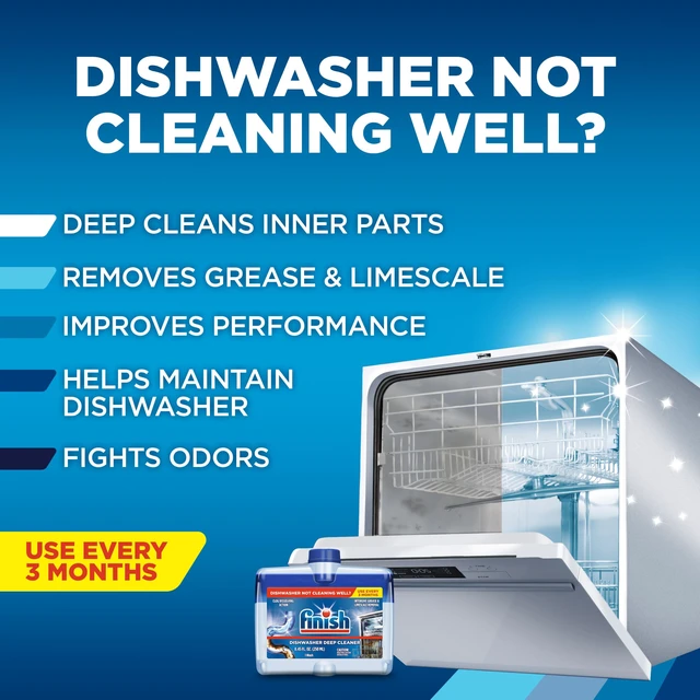 Alt view image 6 of 6 - Finish Dishwasher Cleaner Liquid and Limescale Remover, 8.45oz