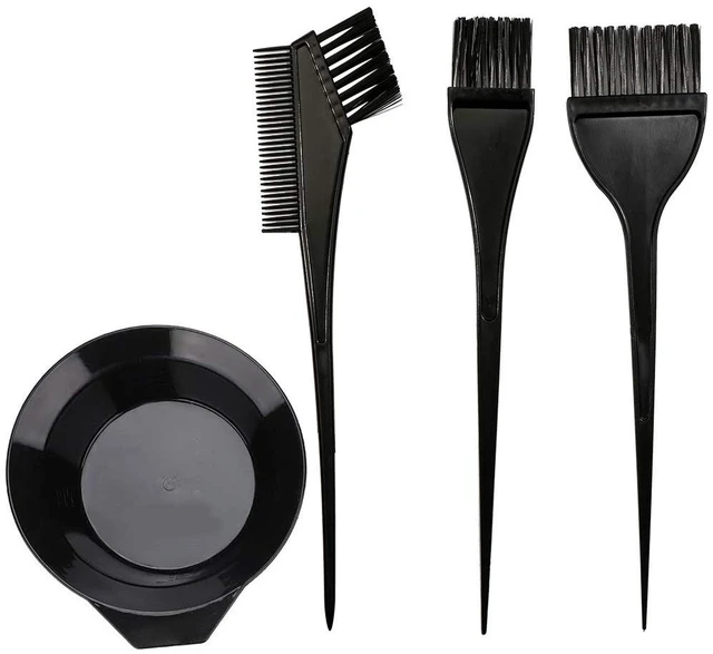 Main image of Hair Dye Color Brush and Bowl Set, Black