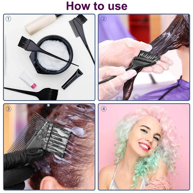 Alt view image 3 of 6 - Hair Dye Color Brush and Bowl Set, Black