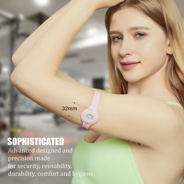Alt view image 2 of 7 - Divoti Sensor Cover Armband for Dexcom G7 | Adjustable, Trim-to-Fit CGM Holder | Adhesive-Free, Hypoallergenic Silicone | Secure, Comfortable Fit for Active Daily Wear & All Arm Sizes- Black