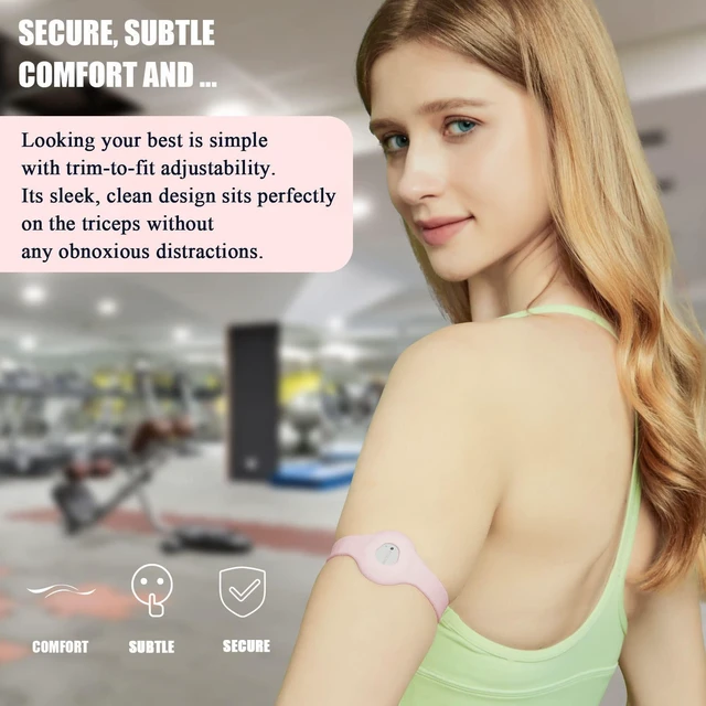 Alt view image 5 of 7 - Divoti Sensor Cover Armband for Dexcom G7 | Adjustable, Trim-to-Fit CGM Holder | Adhesive-Free, Hypoallergenic Silicone | Secure, Comfortable Fit for Active Daily Wear & All Arm Sizes- Black