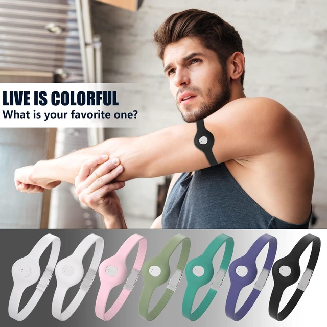 Alt view image 6 of 7 - Divoti Sensor Cover Armband for Dexcom G7 | Adjustable, Trim-to-Fit CGM Holder | Adhesive-Free, Hypoallergenic Silicone | Secure, Comfortable Fit for Active Daily Wear & All Arm Sizes- Black