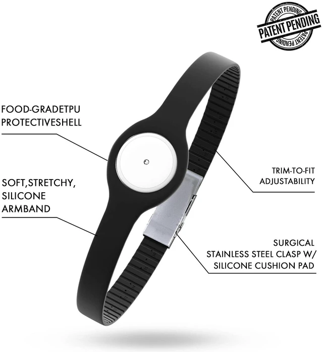 Alt view image 5 of 6 - Badge Sensor Cover Armband Compatible for Freestyle CGM Libre14-Day or 2, Adjustable Trim to Fit, Securely Protect & Quickly Put-on/Take-OffNo More Irritating Adhesive Patches - Transparent