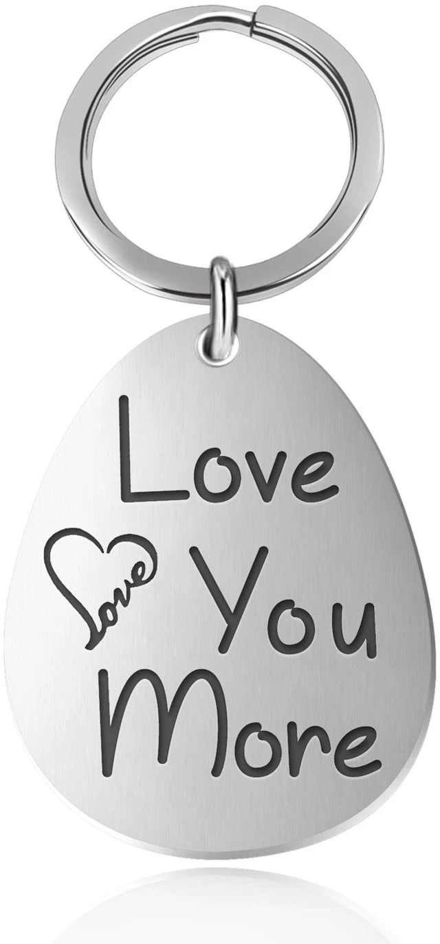 Main image of Stainless Steel Keychain Gift | Lightweight, Durable & Elegant Keepsake - Heavy Duty keychain with Ring for Loved Ones