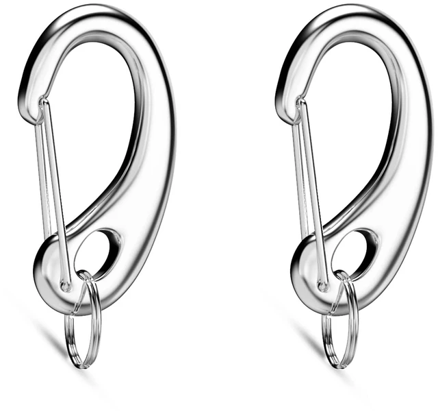 Main image of Pet Tag Quick Clip/Sping-Load Hook Combo for Pet ID Tags - 2 Large