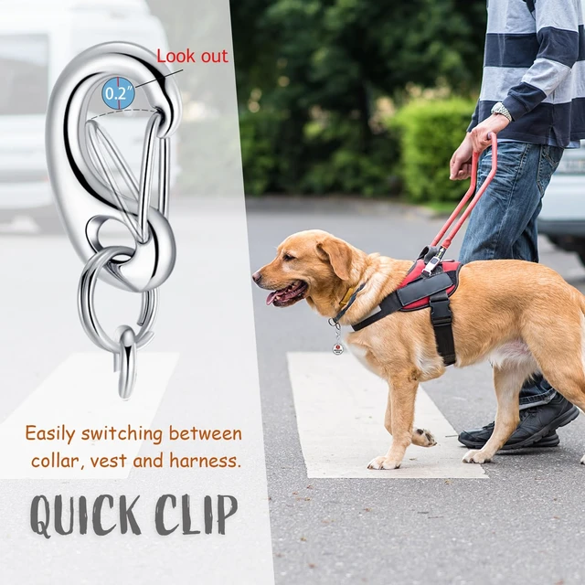 Alt view image 4 of 7 - Professional Service Dog Identification Tag | Emotional Support Animal (ESA) Double-Sided ID | Red Medical Alert Symbol & Federal Law Text | Durable Stainless Steel Tag for Vest or Harness