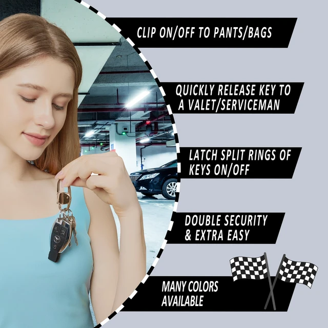 Alt view image 3 of 7 - STEEL HAWK TriLink Multi Key Sets Quick Release Secure Keychain, Practical and Stylish Color