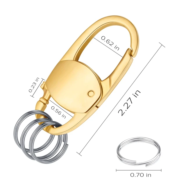 Alt view image 5 of 7 - STEEL HAWK TriLink Multi Key Sets Quick Release Secure Keychain, Practical and Stylish Color