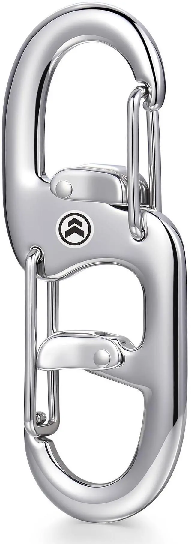 Main image of STEEL HAWK 3-Inch Double-Sided Stainless Steel Carabiner Clip Snap Hook, 154lb Capacity