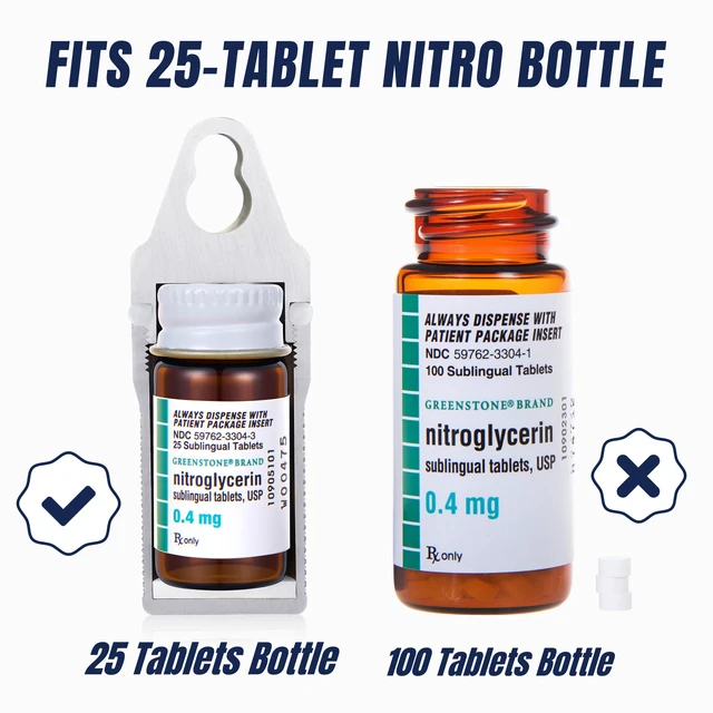 Alt view image 2 of 7 - Divoti Vault 316L Stainless Steel Nitroglycerin Keychain Case, Waterproof Pill Holder