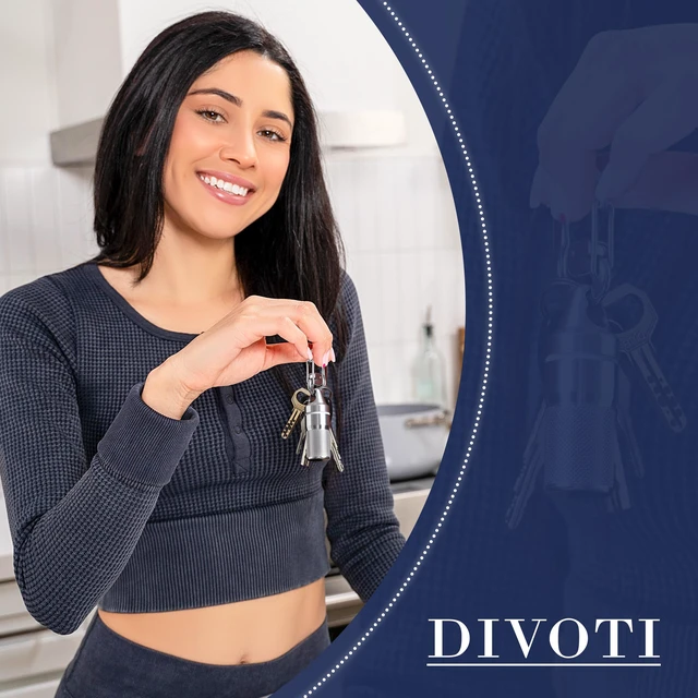 Alt view image 5 of 7 - Divoti Vault 316L Stainless Steel Nitroglycerin Keychain Case, Waterproof Pill Holder
