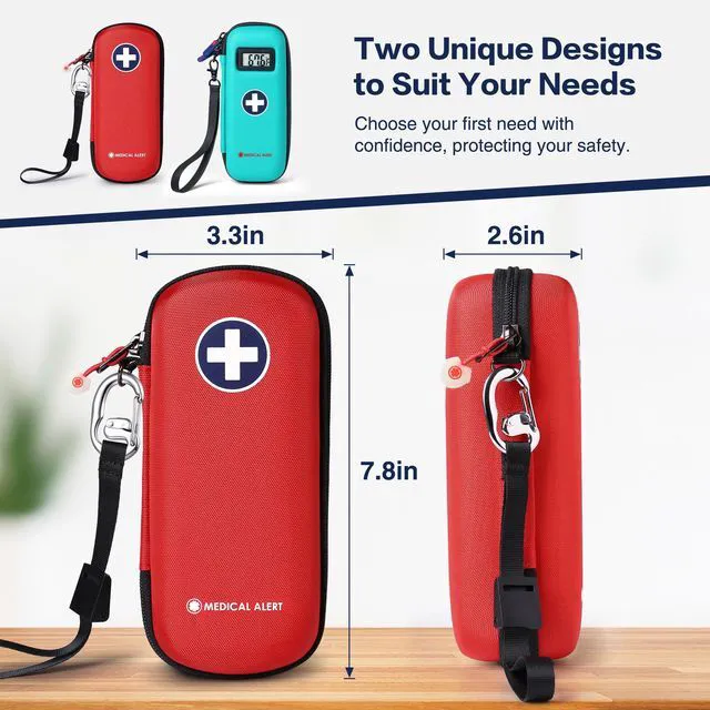 Alt view image 3 of 7 - Divoti Epipen Medical Carrying Case, Hard Shell Shock Absorption Bag