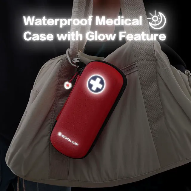Alt view image 7 of 7 - Divoti Epipen Medical Carrying Case, Hard Shell Shock Absorption Bag