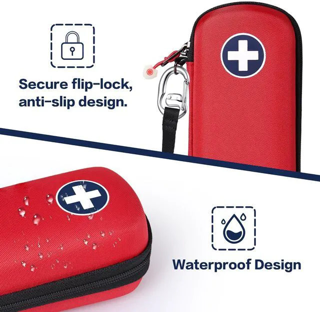 Alt view image 4 of 7 - Divoti Epipen Medical Carrying Case, Hard Shell Shock Absorption Bag
