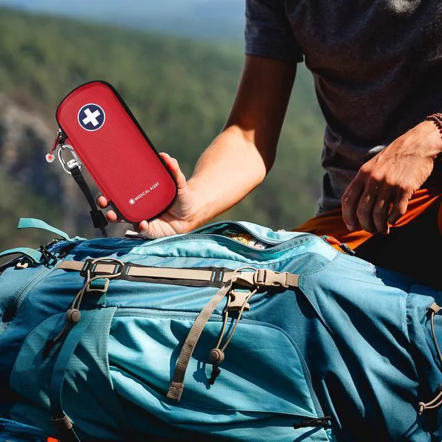 Alt view image 6 of 7 - Divoti Epipen Medical Carrying Case, Hard Shell Shock Absorption Bag