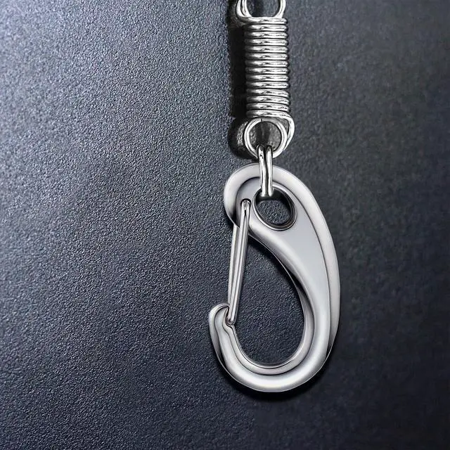 Alt view image 4 of 6 - STEEL HAWK 2" Cold-Forged Stainless Steel Carabiner Clip Snap Hooks, 5-Pack