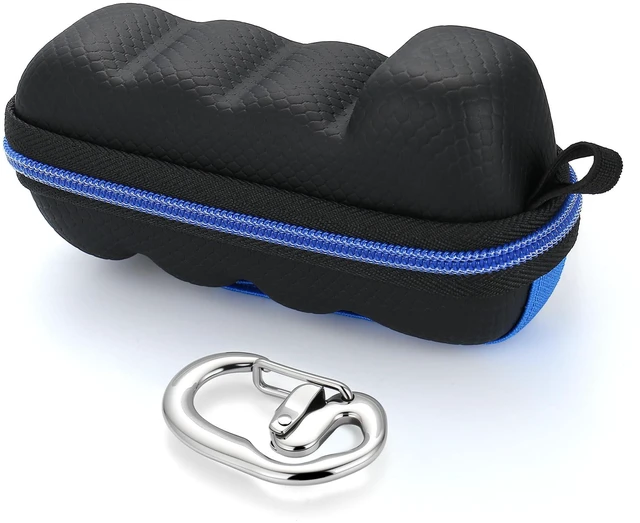 Main image of Divoti Asthma Inhaler Travel Case Protective Storage Pouch Keychain Carabiner - Black